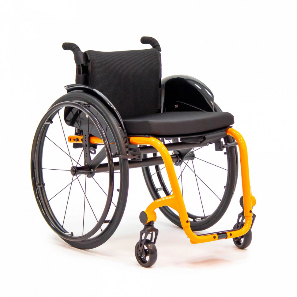 Механическое кресло-коляска МЕТ JET PRO оранжевый (ширина сиденья 43 см)