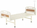 Кровать для лежачих больных механическая MED-MOS Е-18 (ABS, 1 секция, матрас, без колес, уголки)