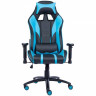 Кресло Everprof Lotus S16 Экокожа Голубой/Черный
